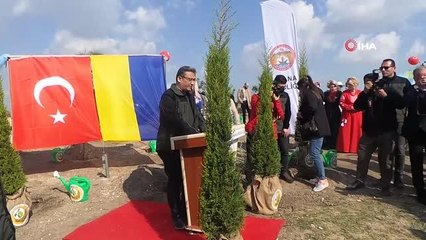 Türkiye-Ukrayna Dostluk Ormanı'na ilk fidanlar dikildi