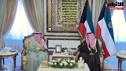 صاحب السمو الأمير الشيخ نواف الأحمد استقبل ولي العهد ورئيسي السلطتين