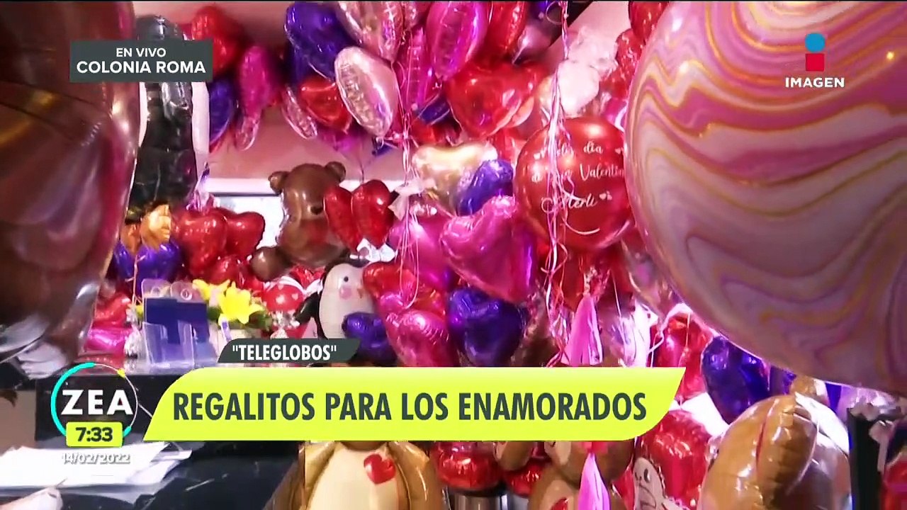 Globos y arreglos florales en "Teleglobos" para este San Valentín