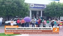 Professores cobram reajuste salarial em Itaporanga e protestam contra gestão de Divaldo Dantas