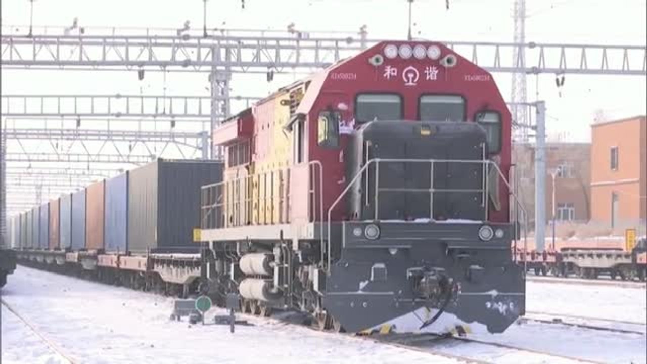 Récord en un puerto de China con 784 trenes partiendo hacia Europa en un día