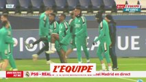 Benzema s'est entraîné sur le pelouse du Parc des princes - Foot - C1 - Real Madrid
