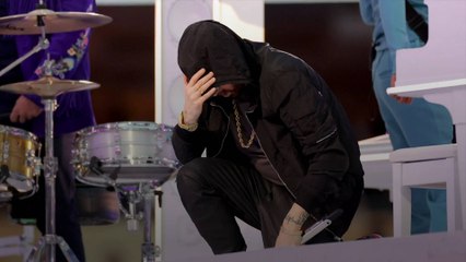 Eminem Takes a Knee During Super Bowl Halftime Show