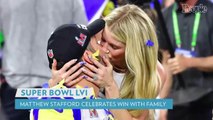 Matthew Stafford Celebrates 2022 Super Bowl Win by Playing in Confetti with Wife Kelly and Daughters