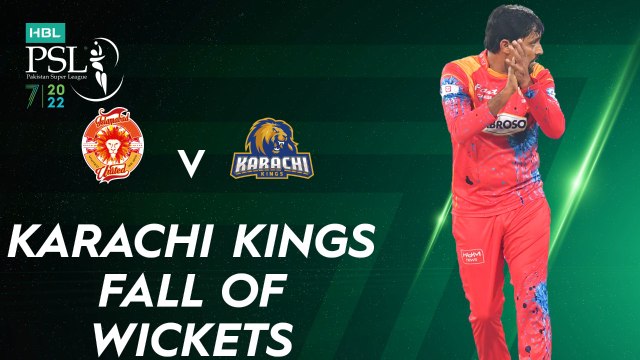Karachi Kings Fall Of Wickets | Islamabad United vs Karachi Kings | Match 21 | HBL PSL 7 | ML2G