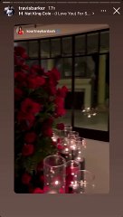 Kourtney Kardashian a été surprise par son fiancé Travis Barker pour la Saint-Valentin. Story Instagram