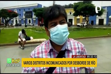 La Libertad: distritos de Pataz incomunicados por desborde del río Marañón
