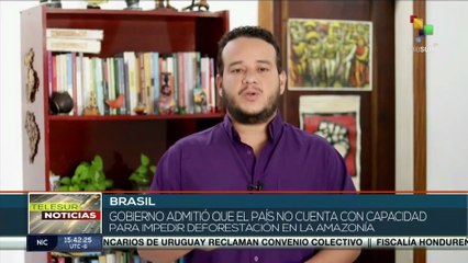 Gobierno brasileño reconoce la falta de capacidad para contrarrestar la deforestación en la amazonía