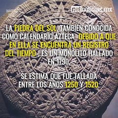 Calendario Azteca con monedas