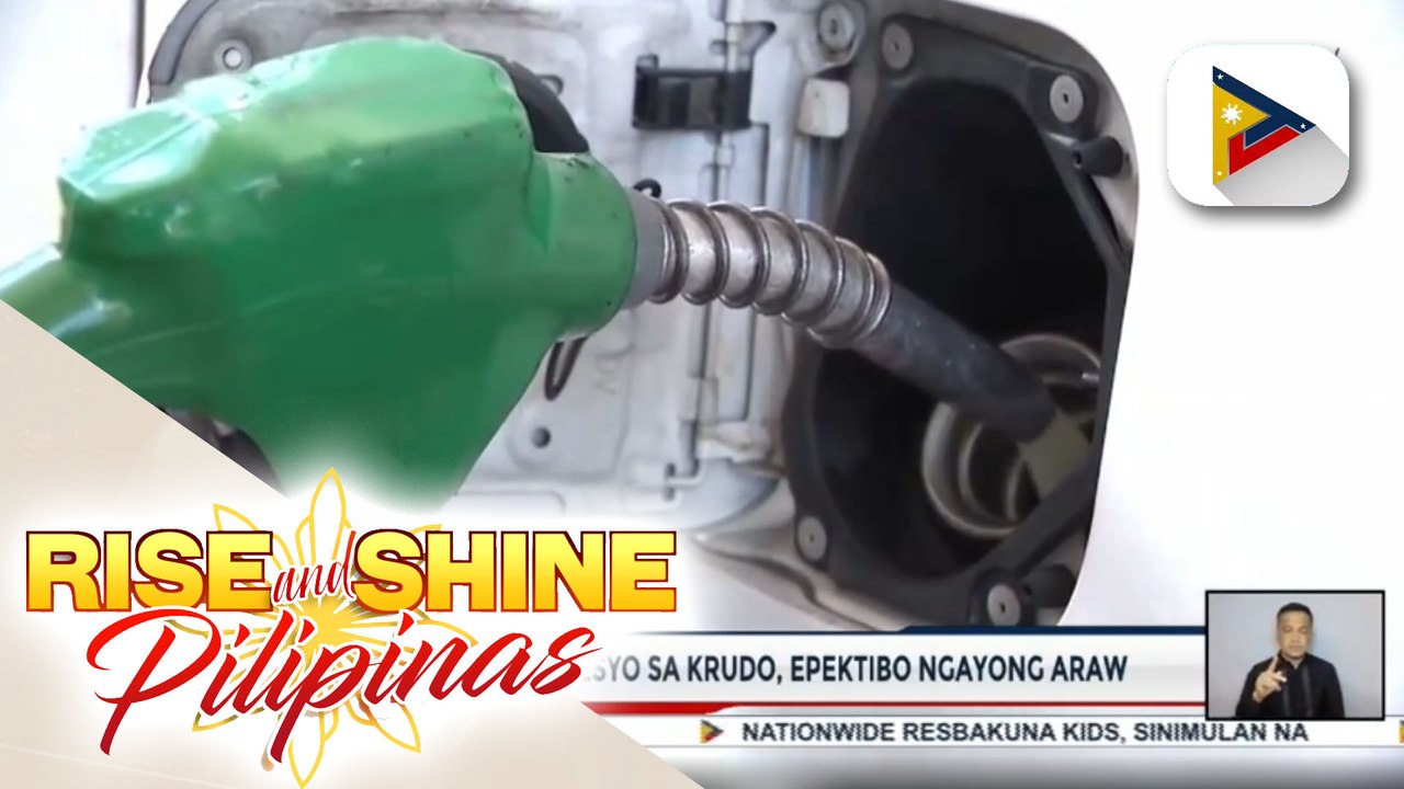 Higit pisong taas-presyo sa krudo, epektibo ngayong araw