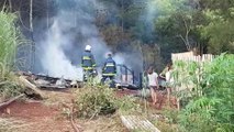 Pai pede ajuda para o filho que teve casa consumida por incêndio em Cascavel