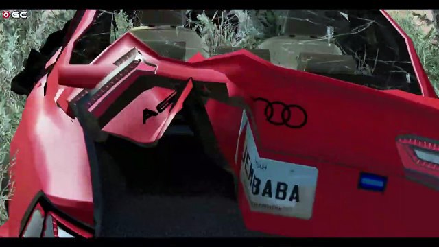 AUDİ Cars VS Broken Bumpy Road #2 - BeamNG Drive