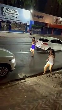 Homem agride mulher na Avenida Santos Dumont