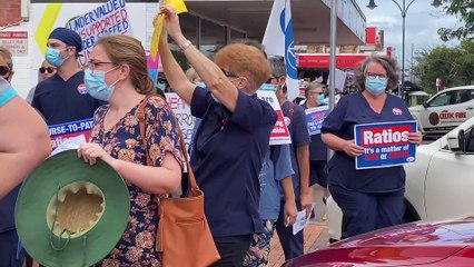 Nurses protest Taree 15 February 2022