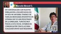 Embajada de México en Ucrania cubrirá gastos de familias que quieran salir del país