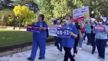 Nurses and midwives rally in Bathurst