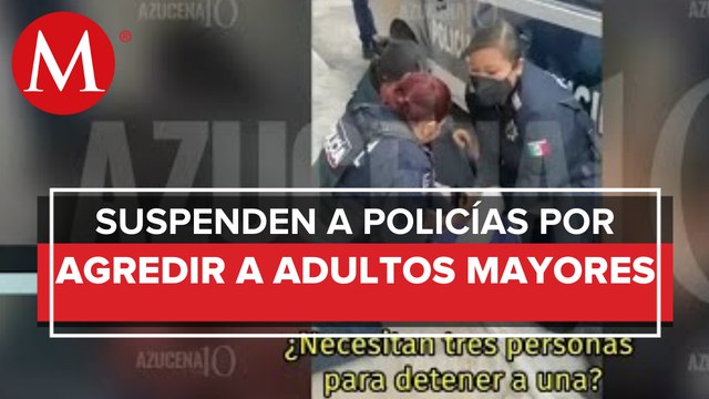 En Pachuca, Hidalgo policías agreden a dos personas de la tercera edad