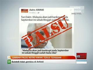 Gambar palsu Astro AWANI terus tersebar