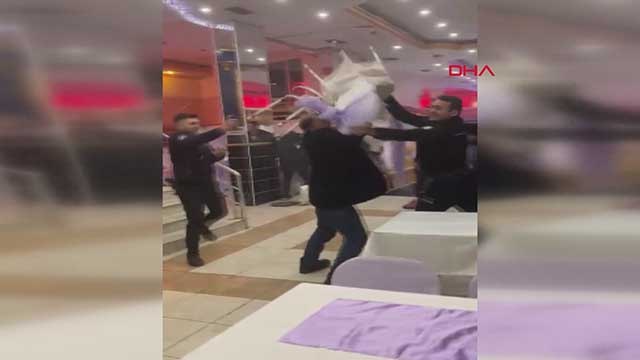 Sultangazi'de düğün salonunda polise saldırıdan yeni görüntüler ortaya çıktı