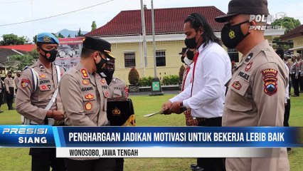 Penyerahaan Piagam Penghargaan Anggota Polres Wonosobo