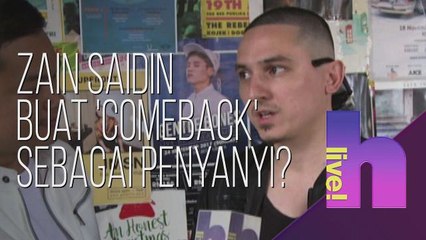 hLive!: Zain Saidin buat 'comeback' sebagai penyanyi?