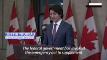 Trudeau invokes emergency powers to quell Canada protests
