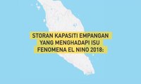 [Infografik] Storan kapasiti empangan yang menghadapi isu fenomena El Nino 2018