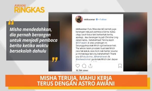 AWANI Ringkas: Hael akui ada keserasian bersama Zizi Kirana, Misha teruja mahu terus kerja dengan Astro AWANI