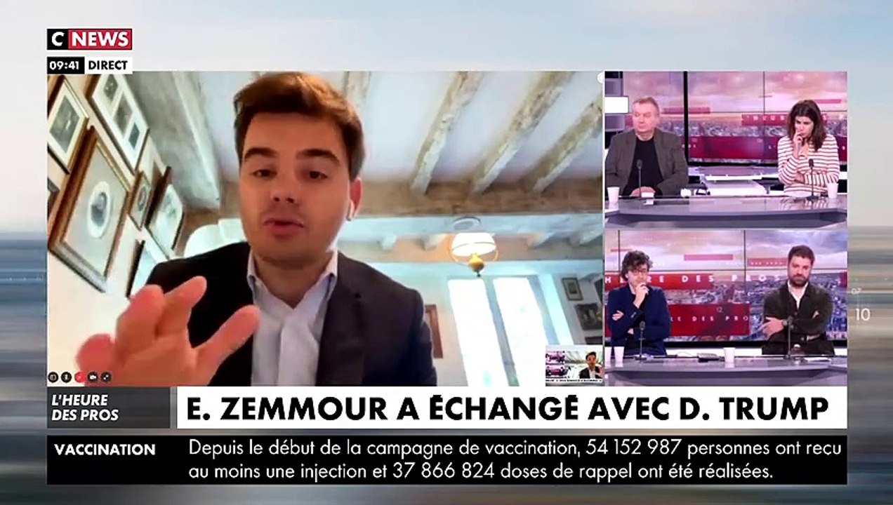 Les équipes d'Eric Zemmour révèlent que le candidat a dialogué avec Donald Trump pendant près de 40 minutes hier: "Tenez bon !" - VIDEO