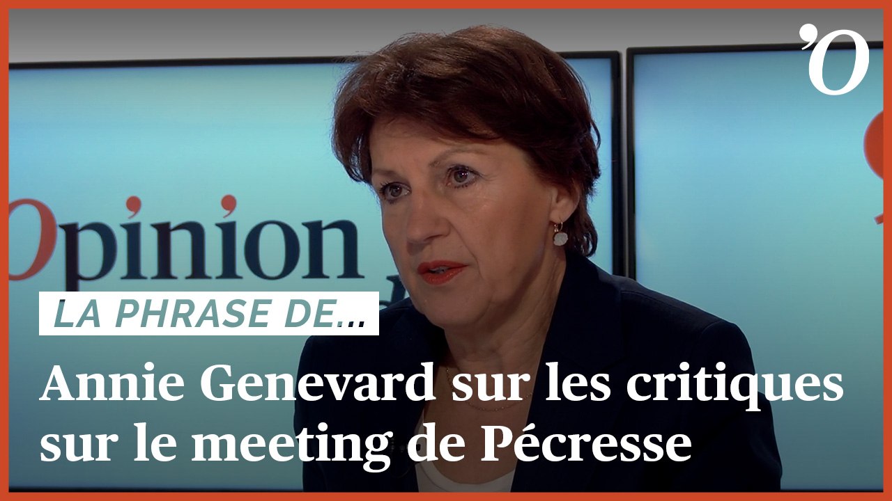 Annie Genevard: « Cette focalisation excessive sur la forme du meeting de Valérie Pécresse, c’est du machisme»