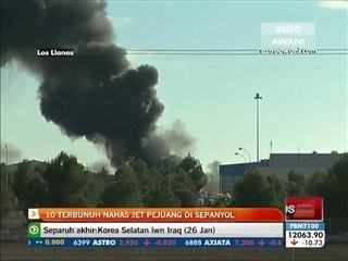 10 terbunuh nahas jet pejuang di Sepanyol