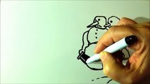 Drawing Caricature- The Snowmen Cartoon