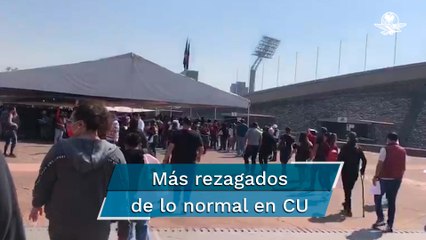 Aprovechan rezagados último día de vacunación de 30 a 39 en CU