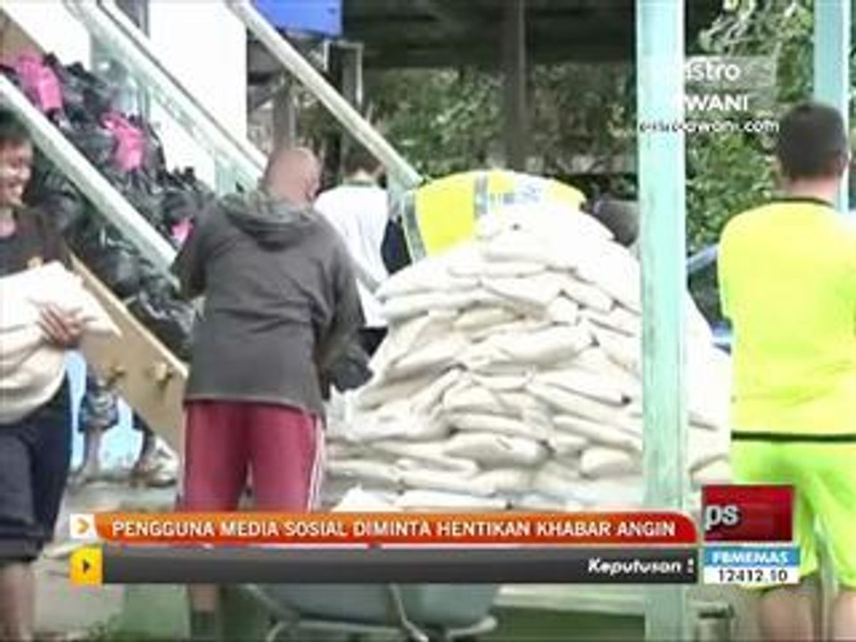 Pengguna media sosial diminta hentikan khabar angin
