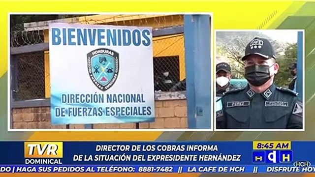 Con tres anillos de seguridad se resguarda al exmandatario Juan Orlando Hernández en el Comando Cobras