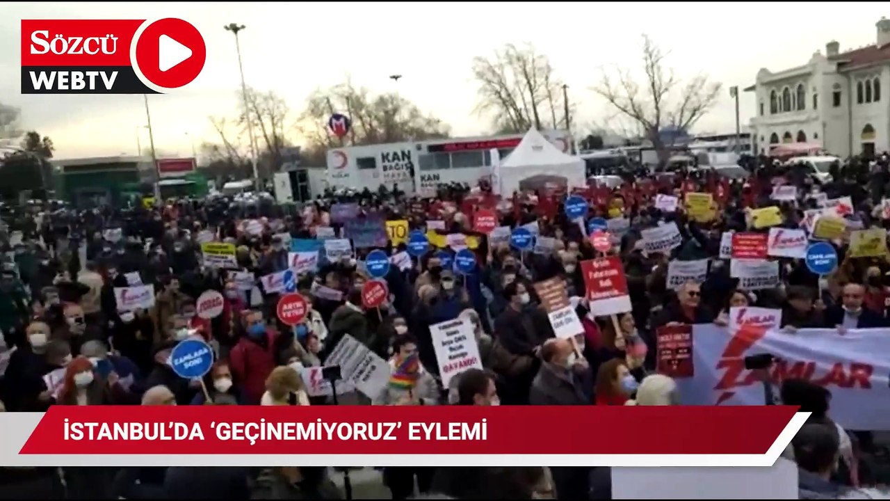 İstanbul'da 'geçinemiyoruz' eylemi