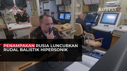 Penampakan Rusia Tembakkan Rudal Balistik Hipersonik