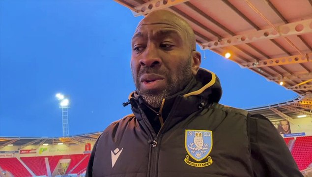 Darren Moore explaining his Sheffield Wednesday changes to beat Doncaster Rovers