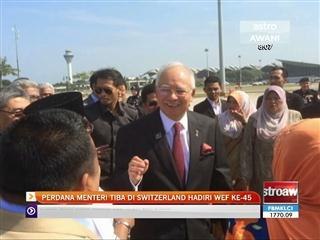 Perdana Menteri tiba di Switzerland hadiri WEF kali ke-45