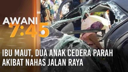Ibu maut, dua anak cedera parah akibat nahas jalan raya