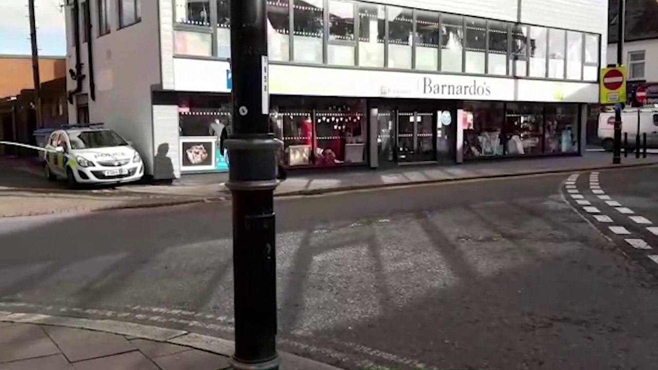 Attempted murder arrest: police vehicles still at the scene by Park Lane