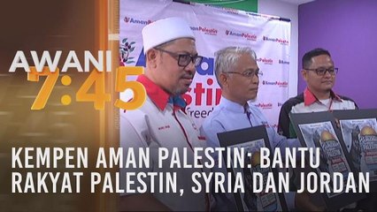 Kempen Aman Palestin: Bantu rakyat Palestin, Syria dan Jordan
