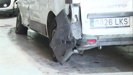 Una granizada provoca un choque en cadena de 30 coches en Calella (Barcelona)