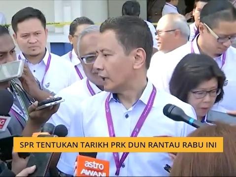 SPR tentukan tarikh PRK DUN Rantau Rabu ini