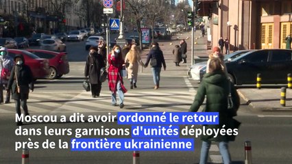 Réactions à Kiev après l'annonce de retrait de forces russes