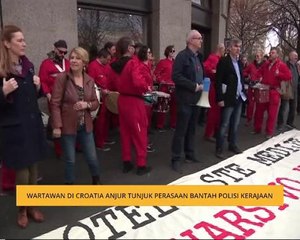Wartawan di Croatia anjur tunjuk perasaan bantah polisi kerajaan