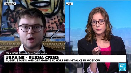 Putin, Scholz begin talks in Moscow over Ukraine security