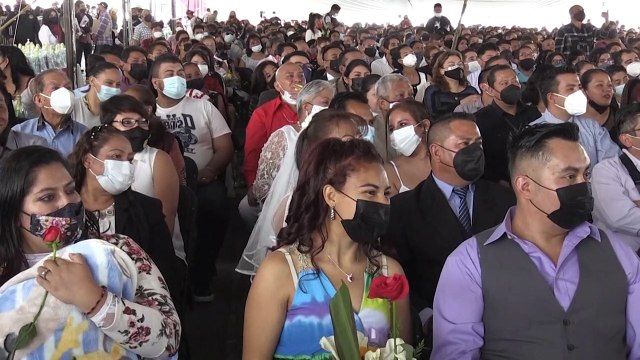 Plus de 600 couples se marient au Mexique pour la Saint-Valentin
