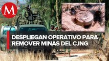 Criminales siguen colocando minas en caminos rurales de Aguililla y Michoacán
