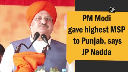 PM Modi gave highest MSP to Punjab, says JP Nadda